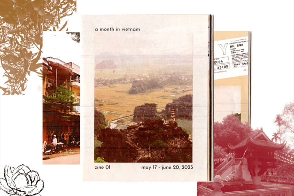 a month in vietnam zine cover
